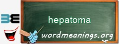 WordMeaning blackboard for hepatoma